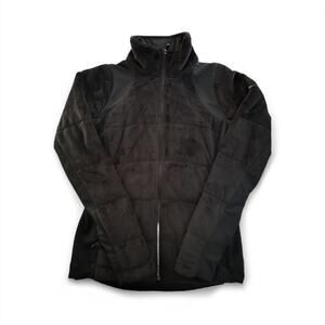 Columbia Women’s Black Plush Fleece Full-Zip Jacket Warm Soft Cozy Large